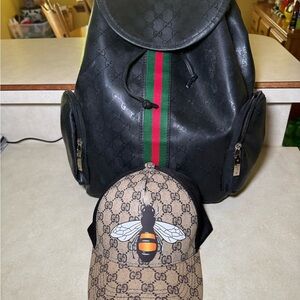 Backpack & Baseball Cap Combo with Iconic Design